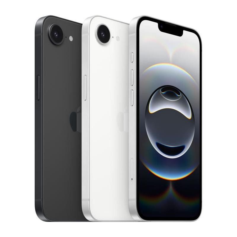 Apple iPhone 16e 256GB Blanc avec dimensions compactes