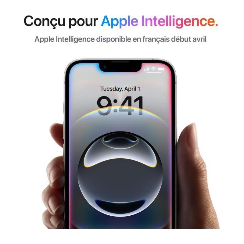 Apple iPhone 16e 256GB Blanc avec dimensions compactes