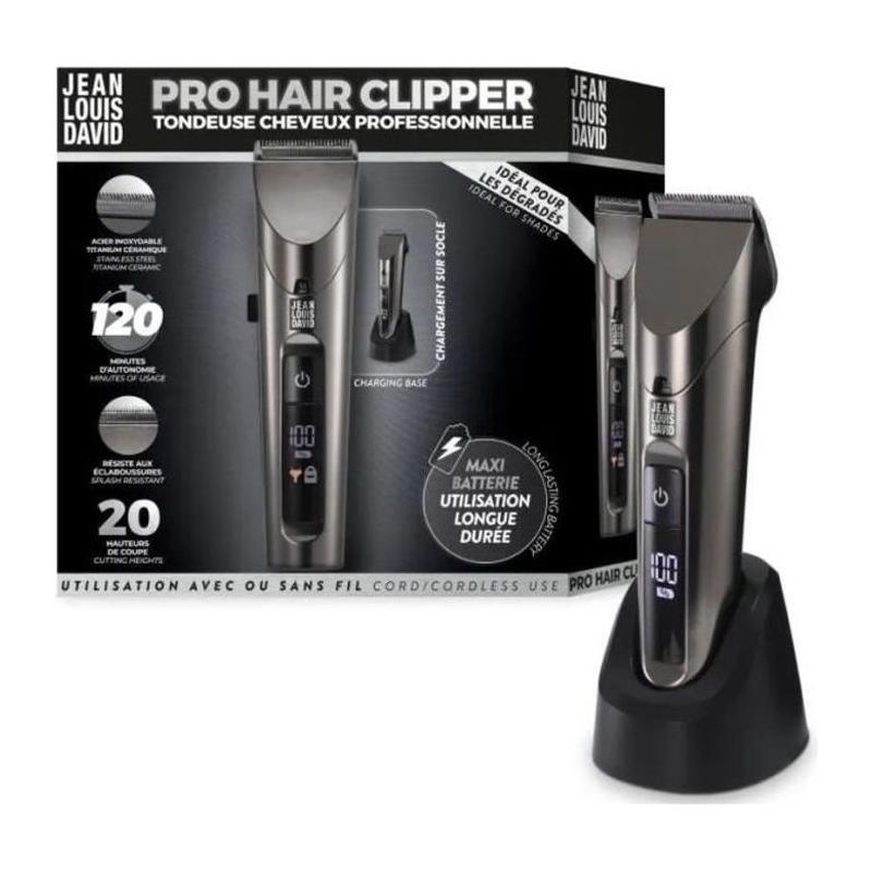 Tondeuse à cheveux JEAN LOUIS DAVID - Pro Hair Clipper - 20 hauteurs coupe