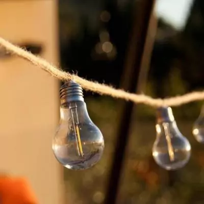 Guirlande Lumineuse Extérieur - LUMISKY - FANTASY CORD - 7.70 m - LED Blanc Chaud