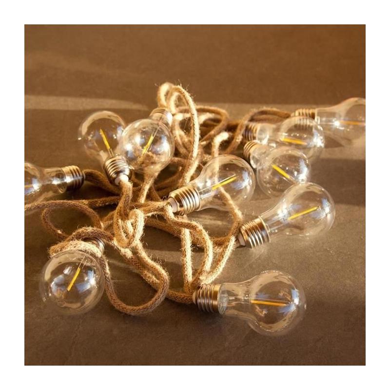 Guirlande Lumineuse Extérieur - LUMISKY - FANTASY CORD - 7.70 m - LED Blanc Chaud