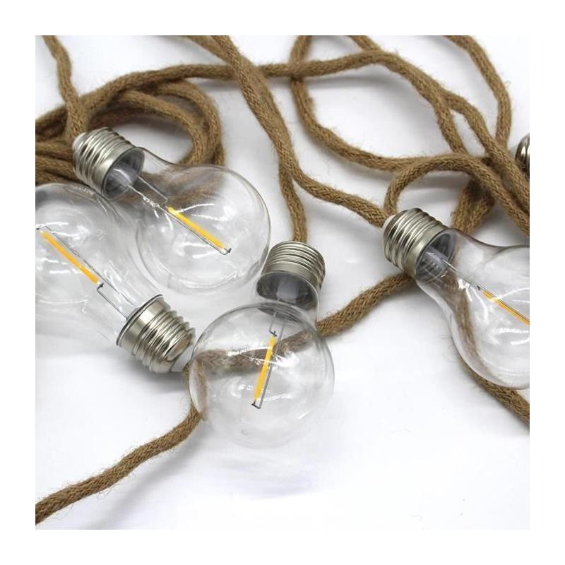 Guirlande Lumineuse Extérieur - LUMISKY - FANTASY CORD - 7.70 m - LED Blanc Chaud