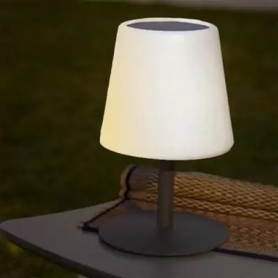Lampe de table solaire et rechargeable - LUMISKY - STANDY TINY SOLAR - H25 cm