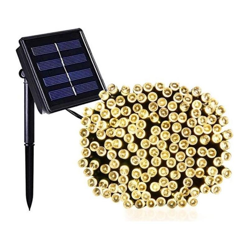 Guirlande solaire Yogy Solar - 200 LED - Blanc chaud