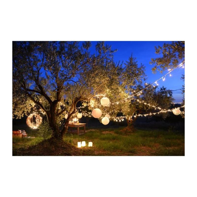 Guirlande solaire Yogy Solar - 200 LED - Blanc chaud