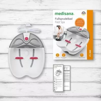 Expérience de spa relaxante avec le bain pour pieds MEDISANA - FS 300