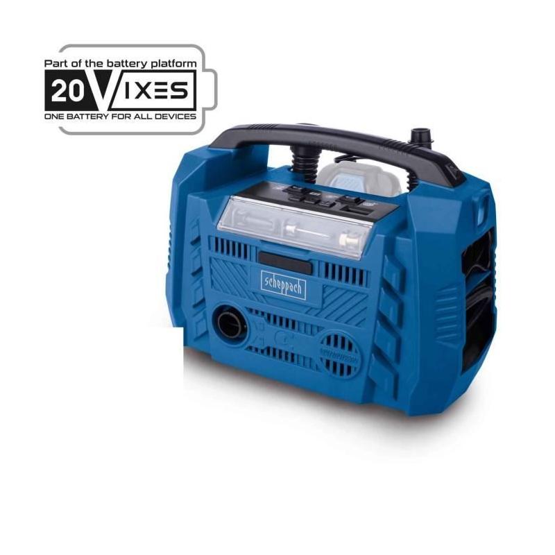 Compresseur sans fil Airforce 6 - pression max 10,3bars - SCHEPPACH 20V IXES
