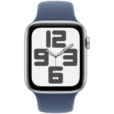 Apple Watch SE GPS 44mm - Silver Aluminium - Bracelet Denim Sport Band