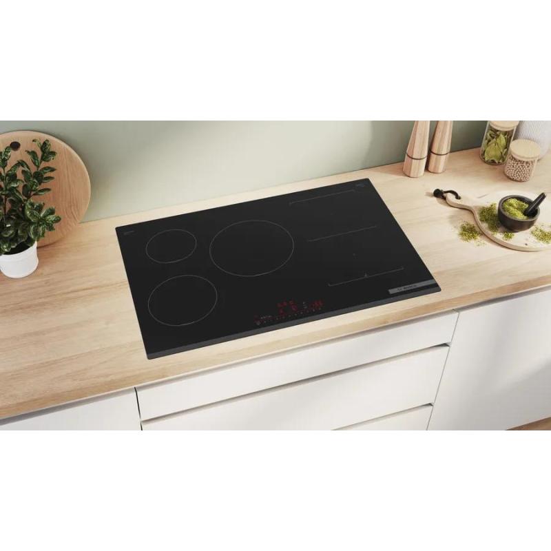 Bosch Serie 6 PVW831HC1E plaque Noir Intégré 80 cm Plaque avec zone à induction 5 zone(s)