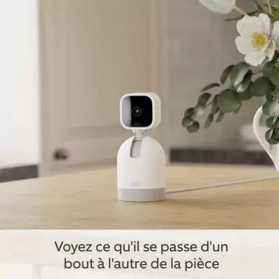 Caméra mini Pan-Tilt - BLINK HOME SECURITY - Blanc | Surveillez en toute discrétion