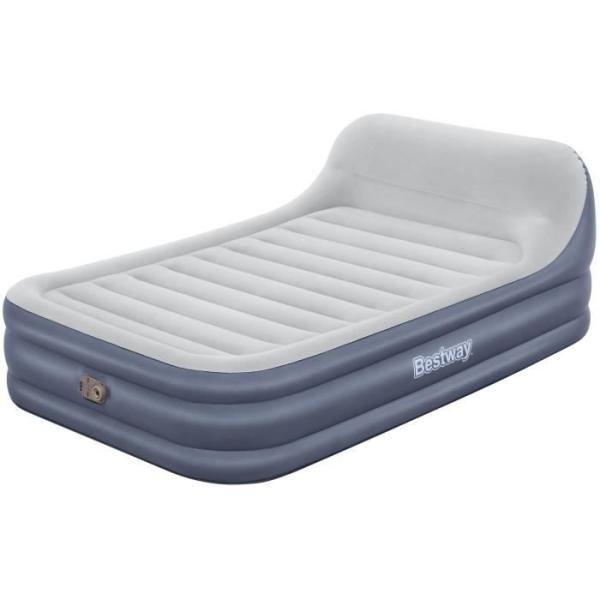 Lit gonflable - BESTWAY - 67923 - Tritech™ SleekFlow™ - 2 places, 226 x 152 x 84 cm, tete de lit, pompe intégrée