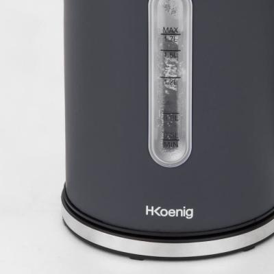 Bouilloire H.KoeNIG Boe52 - Capacité 1,7 L - Température réglable - Gris mat