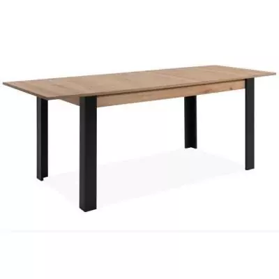 Table à manger extensible chêne noir - TOLOSA Table à manger extensible chêne noir - TOLOSA