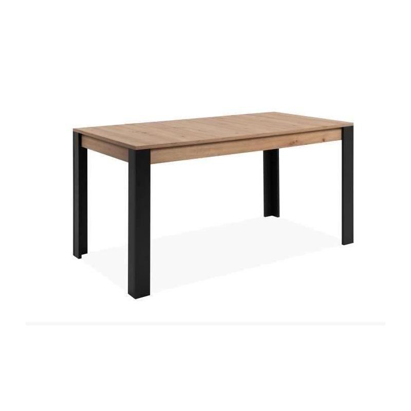 Table à manger extensible chêne noir - TOLOSA
