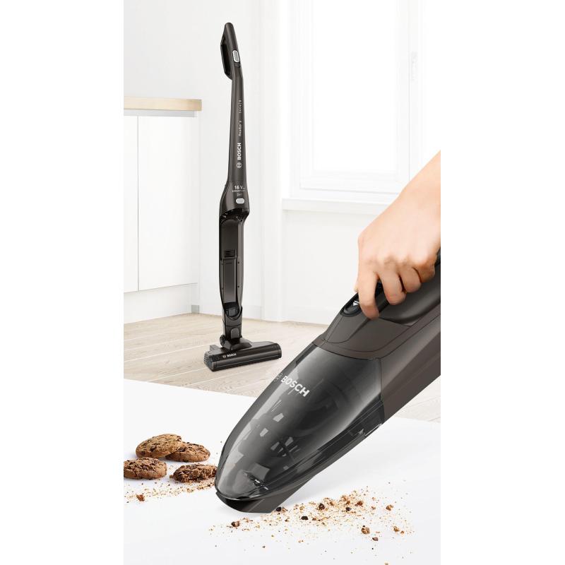 Bosch Serie 2 BCHF2MX16 aspirateur balai et balai électrique Aspirateur-balai 2 en 1 Batterie Sec Sans sac Graphite