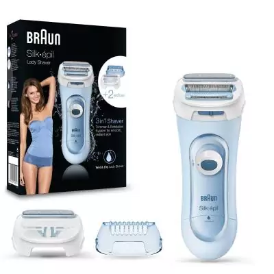 Braun Silk-épil 81653271 rasoir pour femme 3 tête(s) Tondeuse Bleu