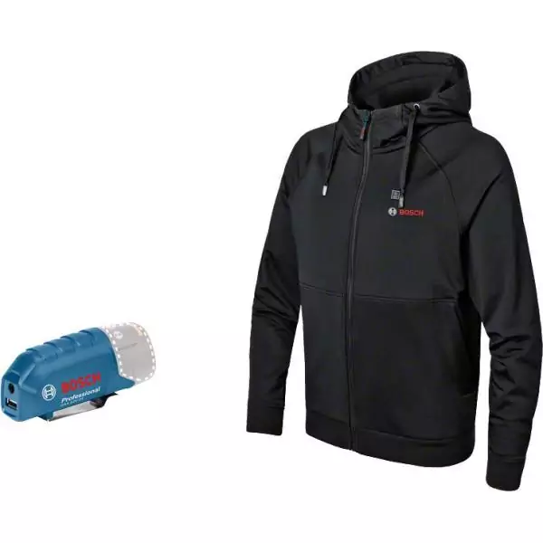 Veste chauffante Bosch Professional GHH 12+18V XA + GAA 12V-21 (sans batterie ni chargeur) Taille 2XL - 06188000EU
