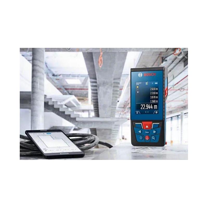 Bosch GLM 100-25 C Professional Noir, Bleu, Rouge 4x 0,08 - 100 m