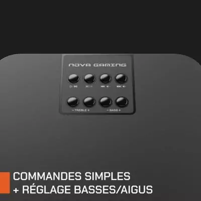 Enceintes gaming - NOVA GAMING - Serpentis - LED RGB - Noir Enceintes gaming - NOVA GAMING - Serpentis - LED RGB - Noir