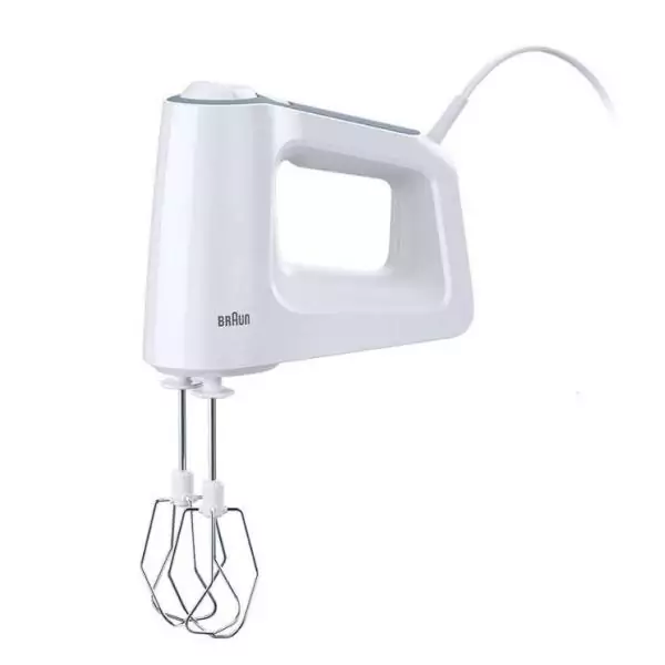 Batteur et mixeur électrique MultiMix 3 - BRAUN - HM3105WH - 500W - 5 vitesses + Pulse - PowerBell
