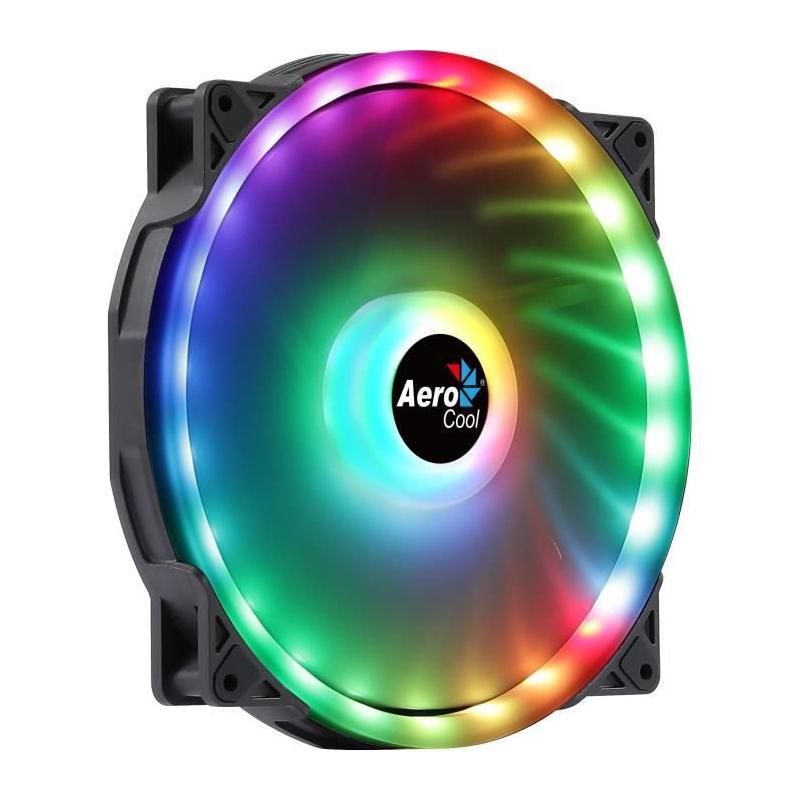 Ventilateur AEROCOOL Duo 20 ARGB - 200mm - Silencieux - RGB