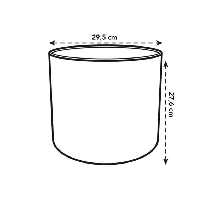Jardinière ronde en plastique ELHO b.for soft - Ø30 - Anthracite