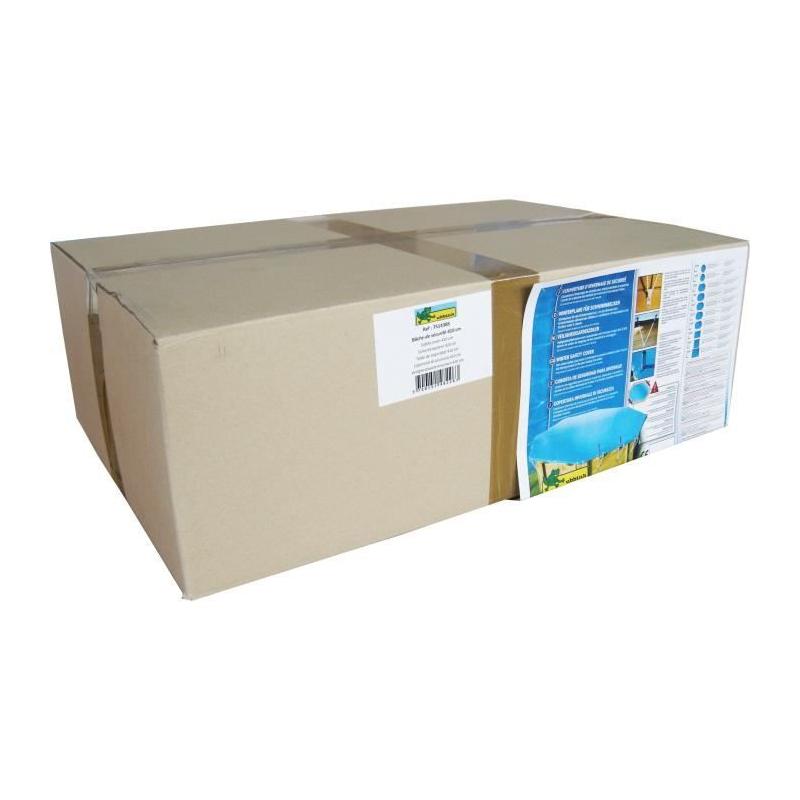 Bâche piscine bois UBBINK 300x490 - Bleue 550gr