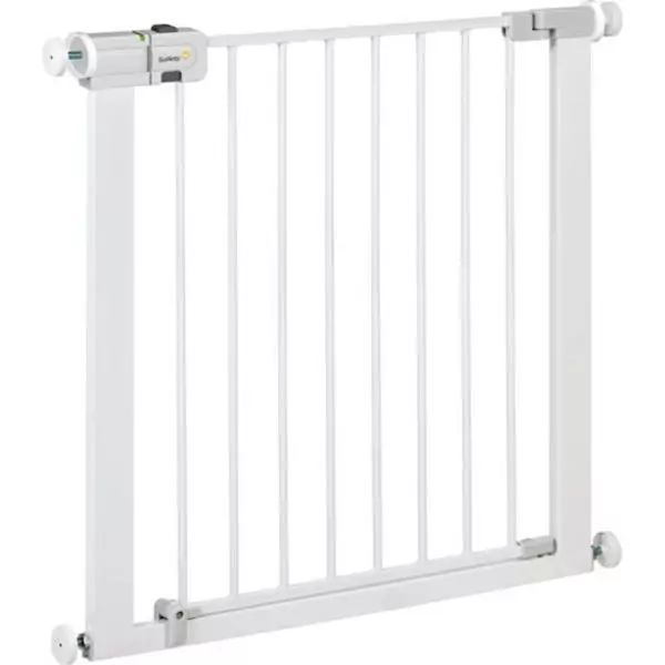 SAFETY 1ST Barriere de sécurité enfant Easy Close - Métal - 73 a 80 cm - pression, sans vis ni perçage - Blanc