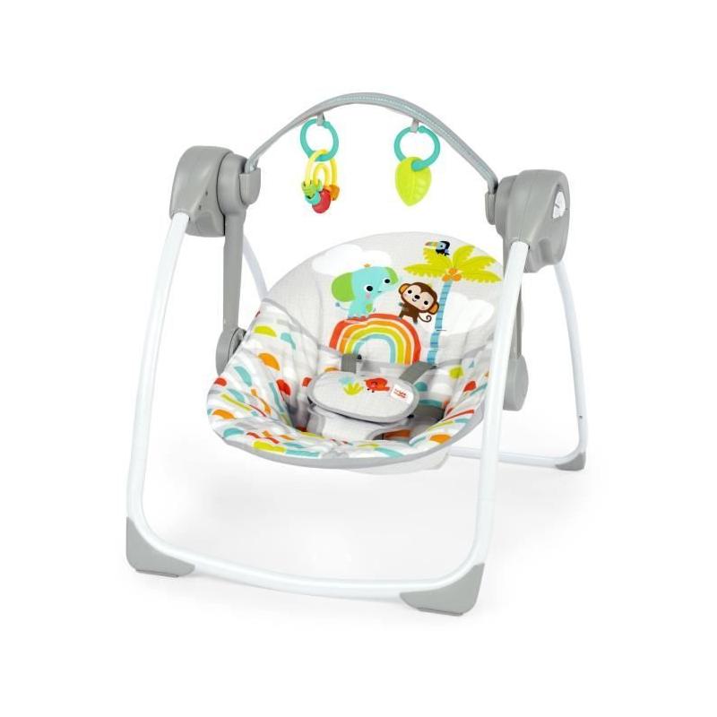 Balancelle bébé électrique compacte: 6 vitesses, 10 chansons