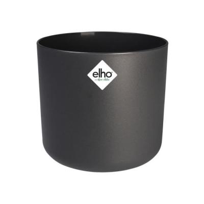 Jardinière ronde ELHO B.for Soft - Noir recyclé Ø35xH32cm