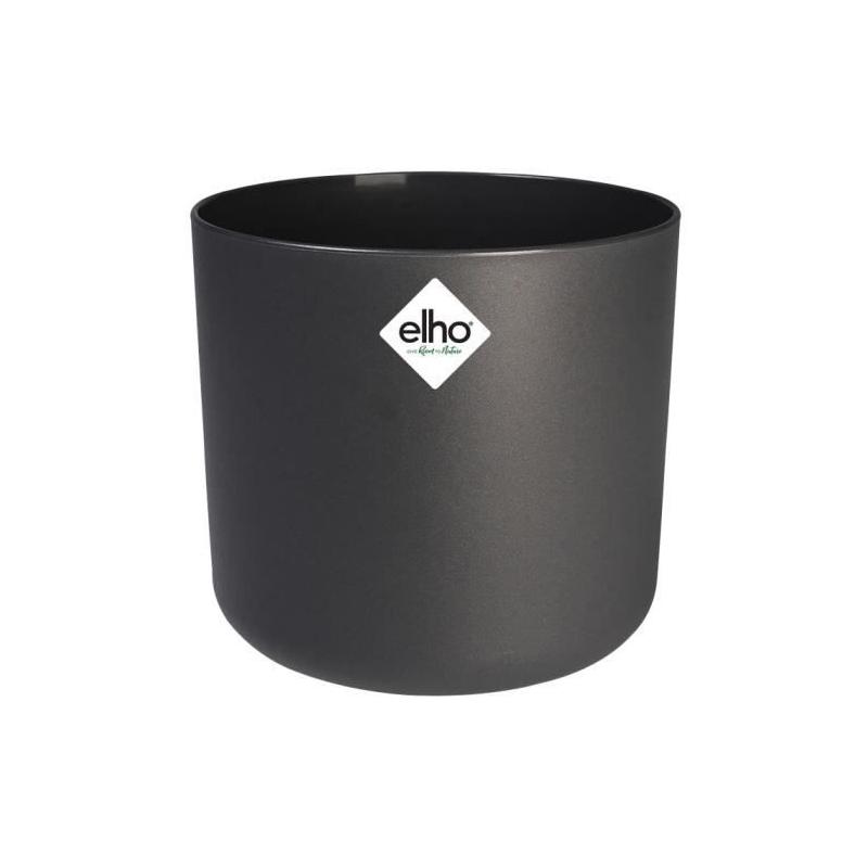 Jardinière ronde ELHO B.for Soft - Noir recyclé Ø35xH32cm