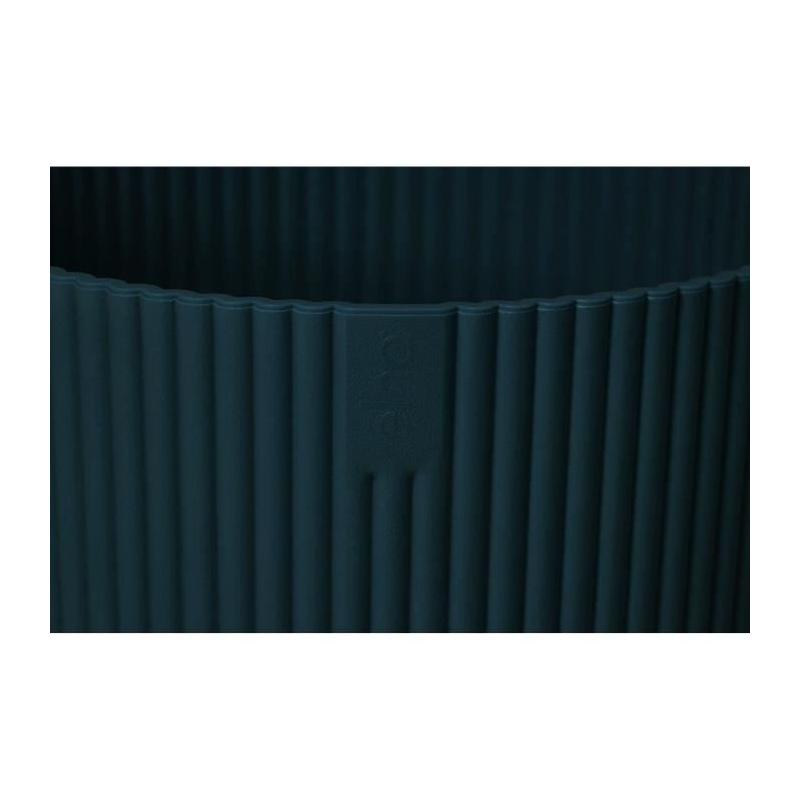Pot De Fleurs Rond VIBES Bleu Foncé - Ø22 - Plastique de Qualité