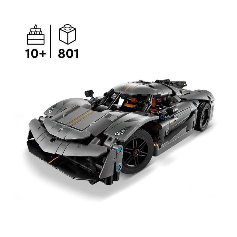 Assemblez la LEGO Technic 42173 Hypercar Koenigsegg Jesko Absolut Grise en un clin d'œil!
