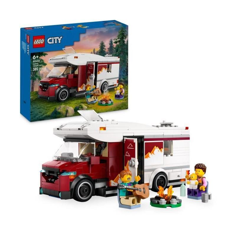 LEGO City 60454 Le camping-car d'aventures - Jeu de construction excitant
