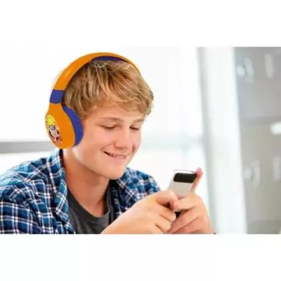 Casque 2 en 1 Bluetooth et Filaire Naruto avec Limitation Sonore