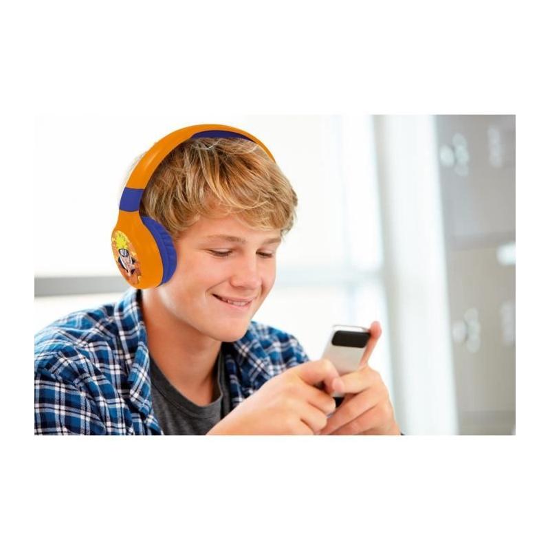 Casque 2 en 1 Bluetooth et Filaire Naruto avec Limitation Sonore