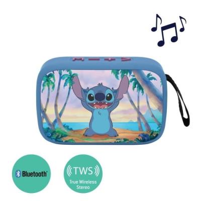 Enceinte Bluetooth portable Stitch en tissu - Compact et stylé
