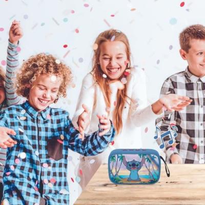 Enceinte Bluetooth portable Stitch en tissu - Compact et stylé