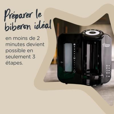 Préparateur Chauffe Biberons Perfect Prep TOMMEE TIPPEE - Noir
