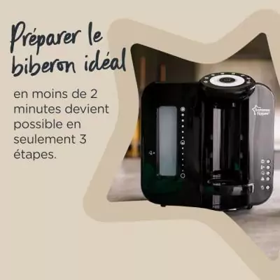 Préparateur Chauffe Biberons Perfect Prep TOMMEE TIPPEE - Noir