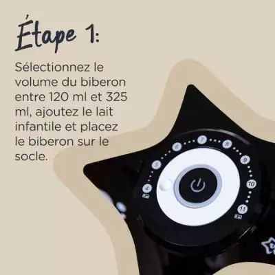 Préparateur Chauffe Biberons Perfect Prep TOMMEE TIPPEE - Noir