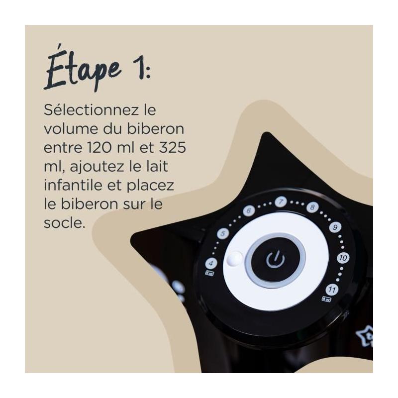 Préparateur Chauffe Biberons Perfect Prep TOMMEE TIPPEE - Noir