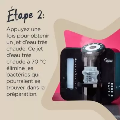 Préparateur Chauffe Biberons Perfect Prep TOMMEE TIPPEE - Noir