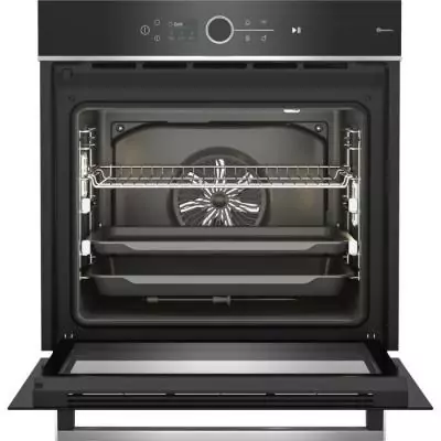 Four encastrable multifonction Beko - Pyrolyse - Inox / Noir - Porte froide