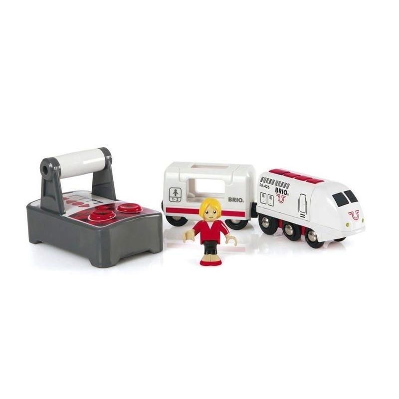Train de Voyageur Radiocommandé BRIO World - Effets sonores et lumineux - Ravensburger - CIRCUIT MINIATURE - 3+ ans
