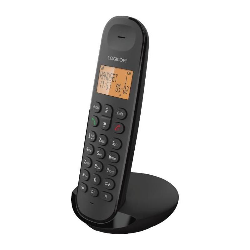 Téléphone fixe sans fil LOGICOM DECT ILOA 150 SOLO - Ardoise - Compact