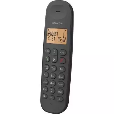 Téléphone fixe sans fil LOGICOM DECT ILOA 150 SOLO - Ardoise - Compact