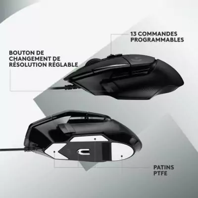 Souris gamer filaire Logitech G502 X - Performances Noires Souris gamer filaire Logitech G502 X - Performances Noires
