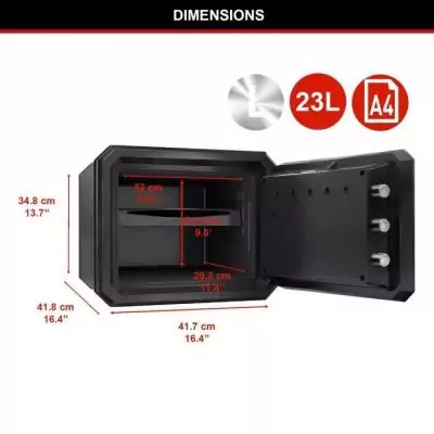 Coffre-fort sécurité MASTERLOCK FPW082FTCML - Ignifugé et étanche - Combinaison électronique - Format L