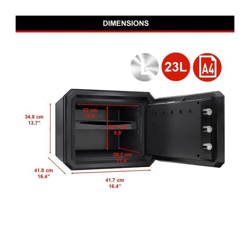Coffre-fort sécurité MASTERLOCK FPW082FTCML - Ignifugé et étanche - Combinaison électronique - Format L